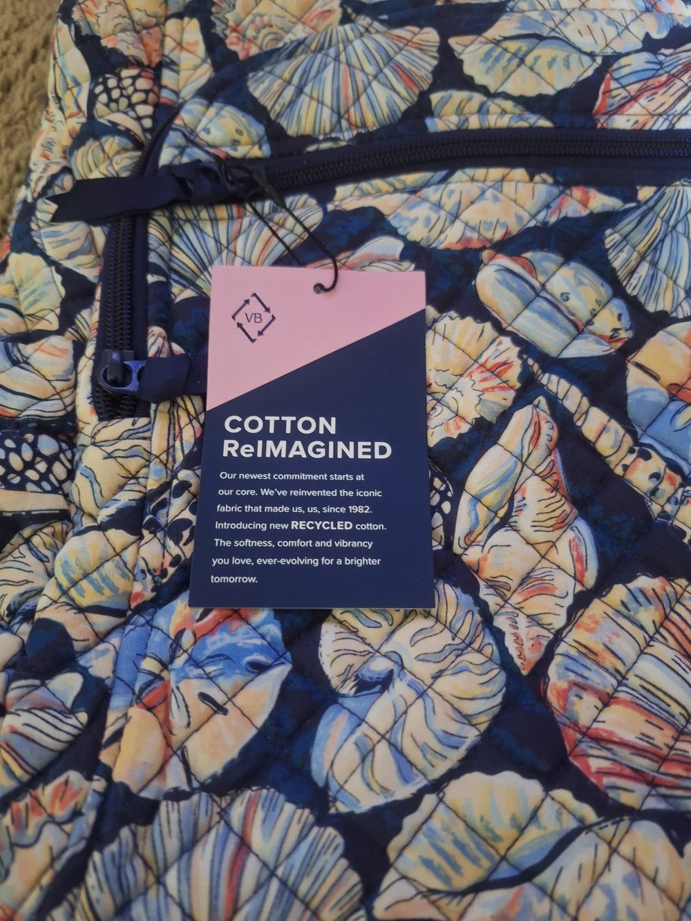 Brand New w/ Tags Vera Bradley Campus Backpack in Morning Shells